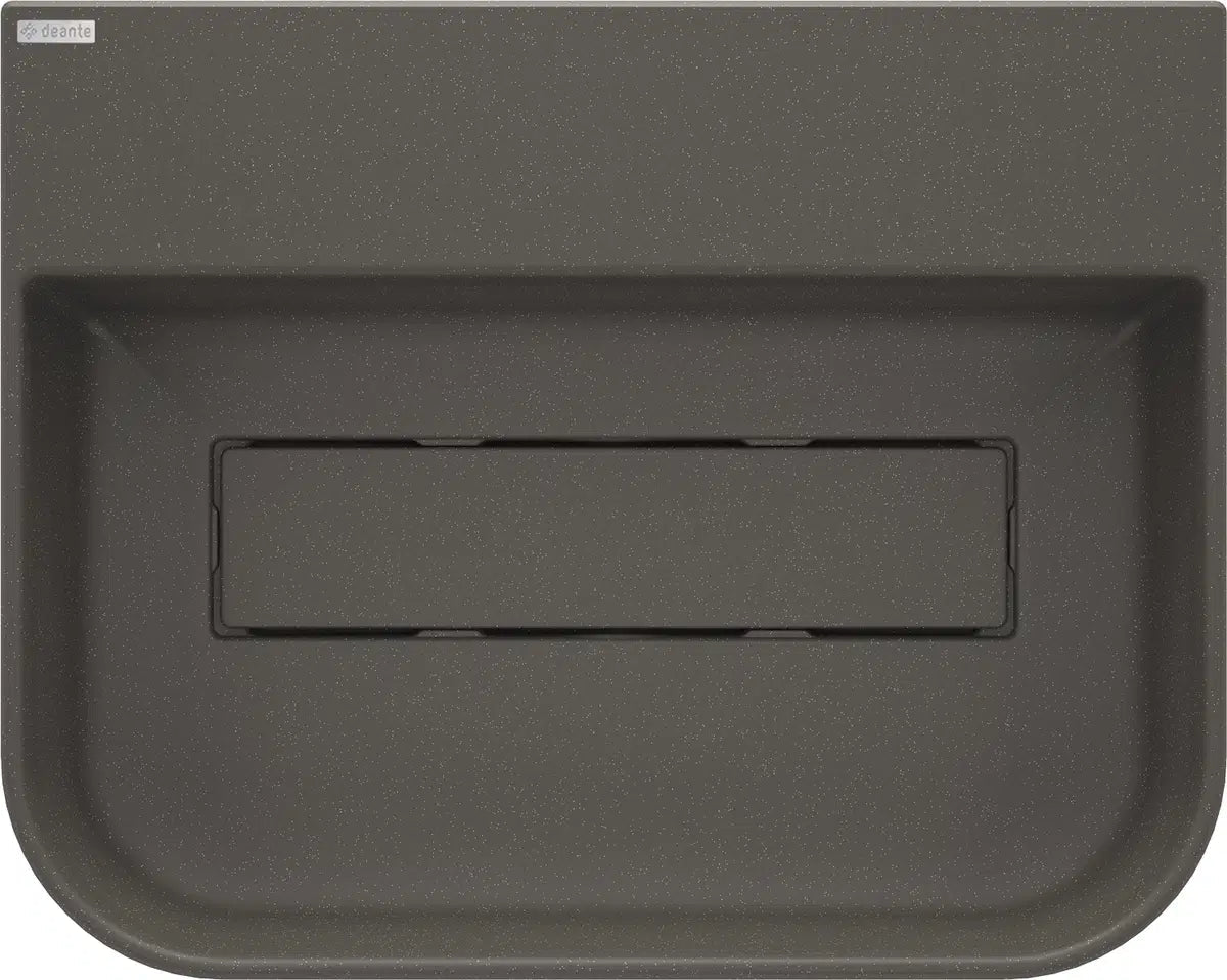 DEANTE Arnika Granit Aufsatzwaschbecken mit Armaturenbank // Anthrazit Metallic // CQA - TU5S erhältlich bei Twoda Shop