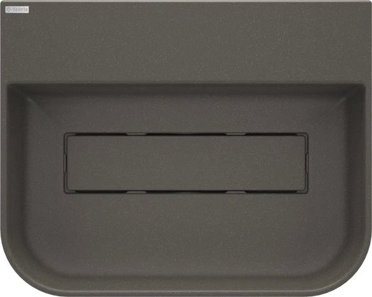 DEANTE Arnika Granit Aufsatzwaschbecken mit Armaturenbank // Anthrazit Metallic // CQA - TU5S erhältlich bei Twoda Shop