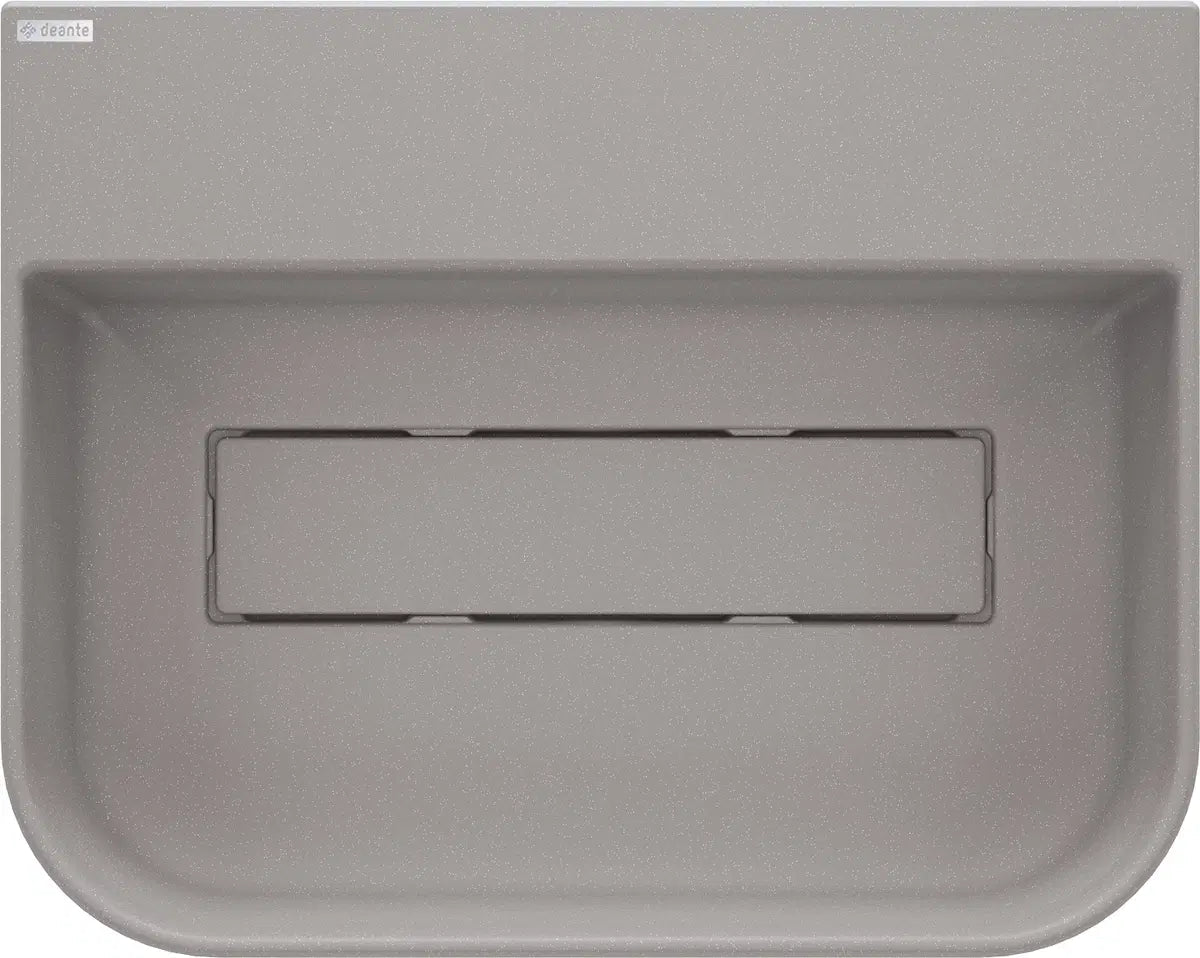 DEANTE Arnika Granit Aufsatzwaschbecken mit Armaturenbank // Grau Metallic // CQA - SU5S erhältlich bei Twoda Shop