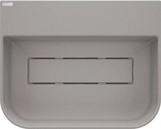 DEANTE Arnika Granit Aufsatzwaschbecken mit Armaturenbank // Grau Metallic // CQA - SU5S erhältlich bei Twoda Shop