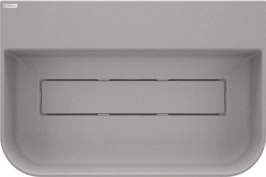 DEANTE Arnika Granit Aufsatzwaschbecken mit Armaturenbank // Grau Metallic // CQA - SU6S erhältlich bei Twoda Shop