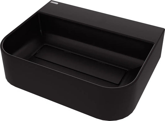 DEANTE Arnika Granit Aufsatzwaschbecken mit Armaturenbank // Nero // CQA - NU5S erhältlich bei Twoda Shop