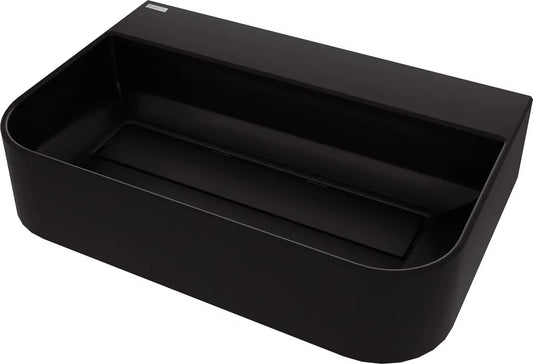 DEANTE Arnika Granit Aufsatzwaschbecken mit Armaturenbank // Nero // CQA - NU6S erhältlich bei Twoda Shop