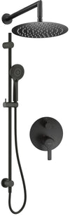 DEANTE Arnika Unterputz-Duschset mit Brausestange und Kopfbrause // Nero // NAC-N6QP