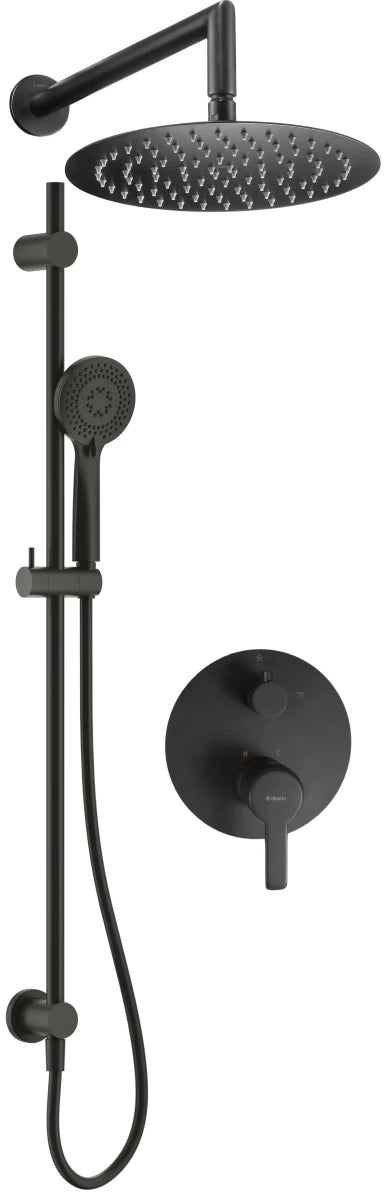 DEANTE Arnika Unterputz - Duschset mit Brausestange und Kopfbrause // Nero // NAC - N6QP erhältlich bei Twoda Shop