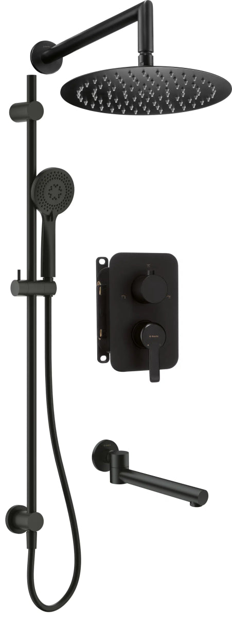 DEANTE Arnika Unterputz - Duschset mit Mischbox und Wannenauslauf // Nero // BXYWNQAM erhältlich bei Twoda Shop