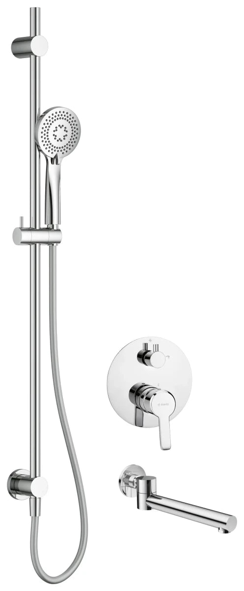 DEANTE Arnika Unterputz - Duschset mit Wannenauslauf // Chrom // NAC - 09QA erhältlich bei Twoda Shop
