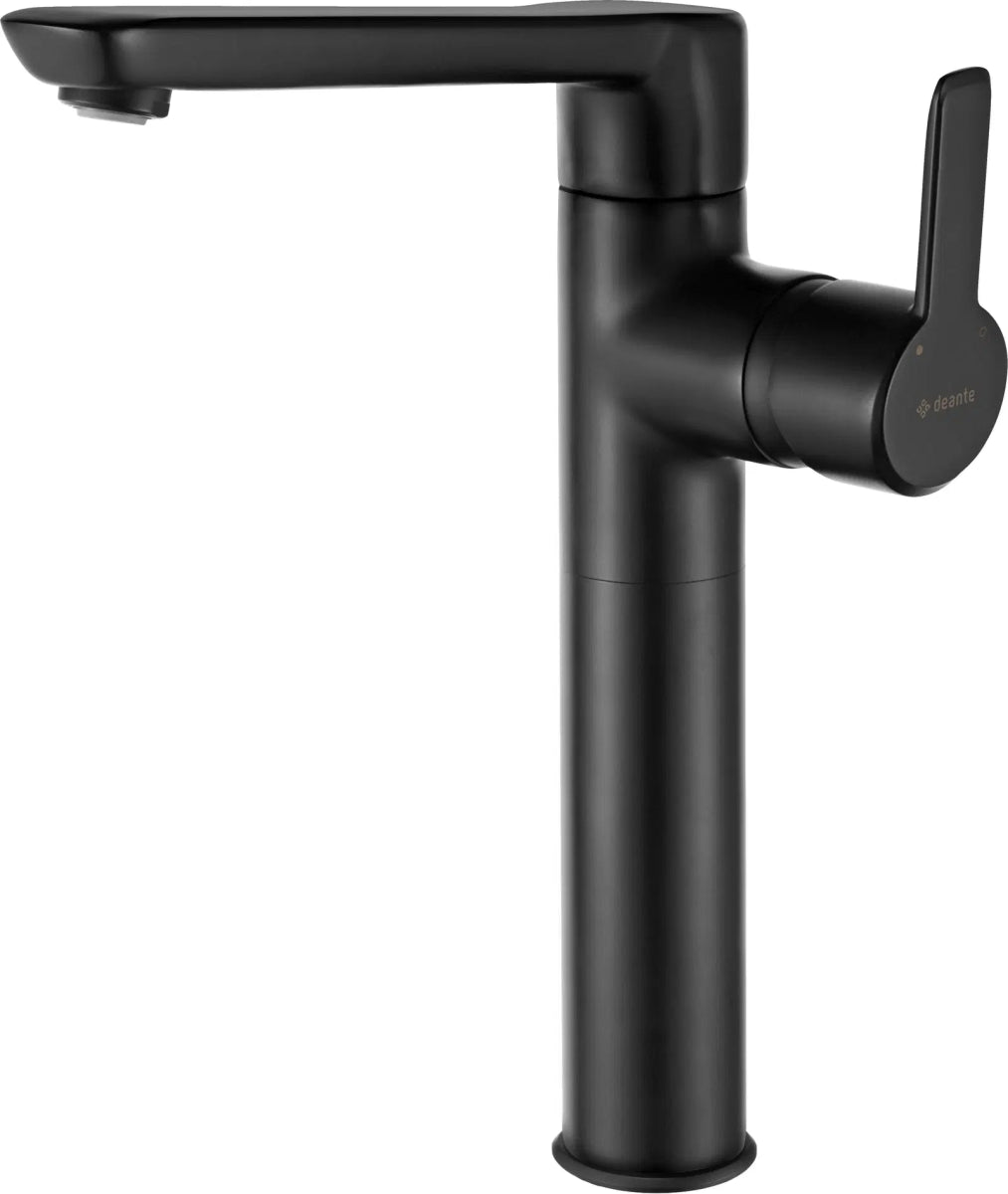 DEANTE Arnika Waschtischarmatur hoch mit seitlichem Hebel // Nero // BQA - N20K erhältlich bei Twoda Shop