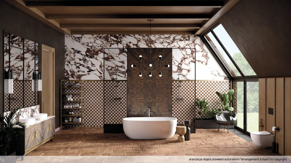 DEANTE Arnika Waschtischarmatur hoch mit seitlichem Hebel // Titanium // BQA - D20K erhältlich bei Twoda Shop