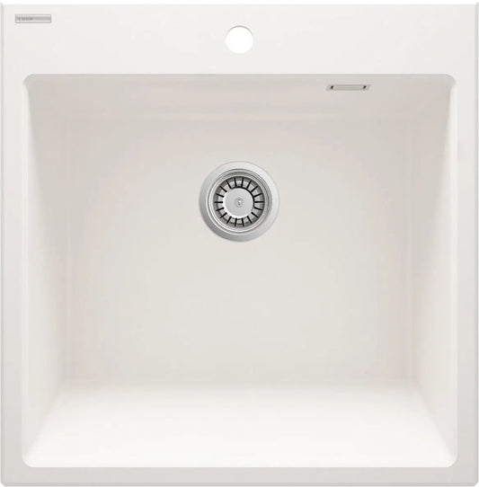 DEANTE Eridan Granit - Landhausspülbecken // Alabaster // ZQE - A10K erhältlich bei Twoda Shop