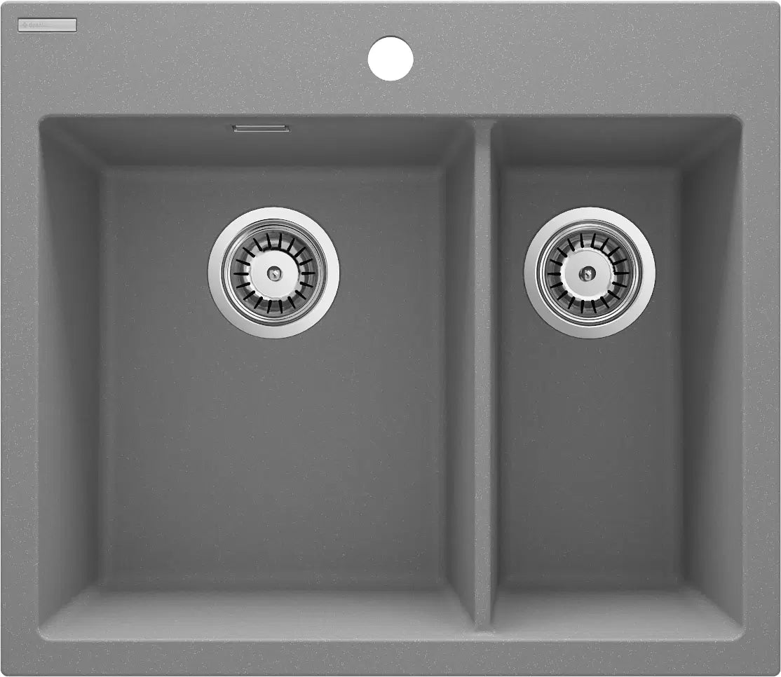 DEANTE Eridan Granitspülbecken - 1.5 - Becken // Grau Metallic // ZQE - S503 erhältlich bei Twoda Shop