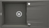 DEANTE Eridan Granitspülbecken mit Abtropffläche // Anthrazit Metallic // ZQE-T113