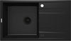 DEANTE Eridan Granitspülbecken mit Abtropffläche // Nero // ZQE-N113