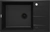 DEANTE Eridan Granitspülbecken mit Abtropffläche // Nero // ZQE-N11B