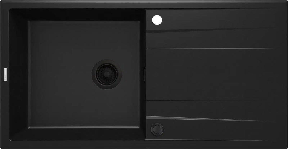 DEANTE Eridan Granitspülbecken mit Abtropffläche // Nero // ZQE - N713 erhältlich bei Twoda Shop