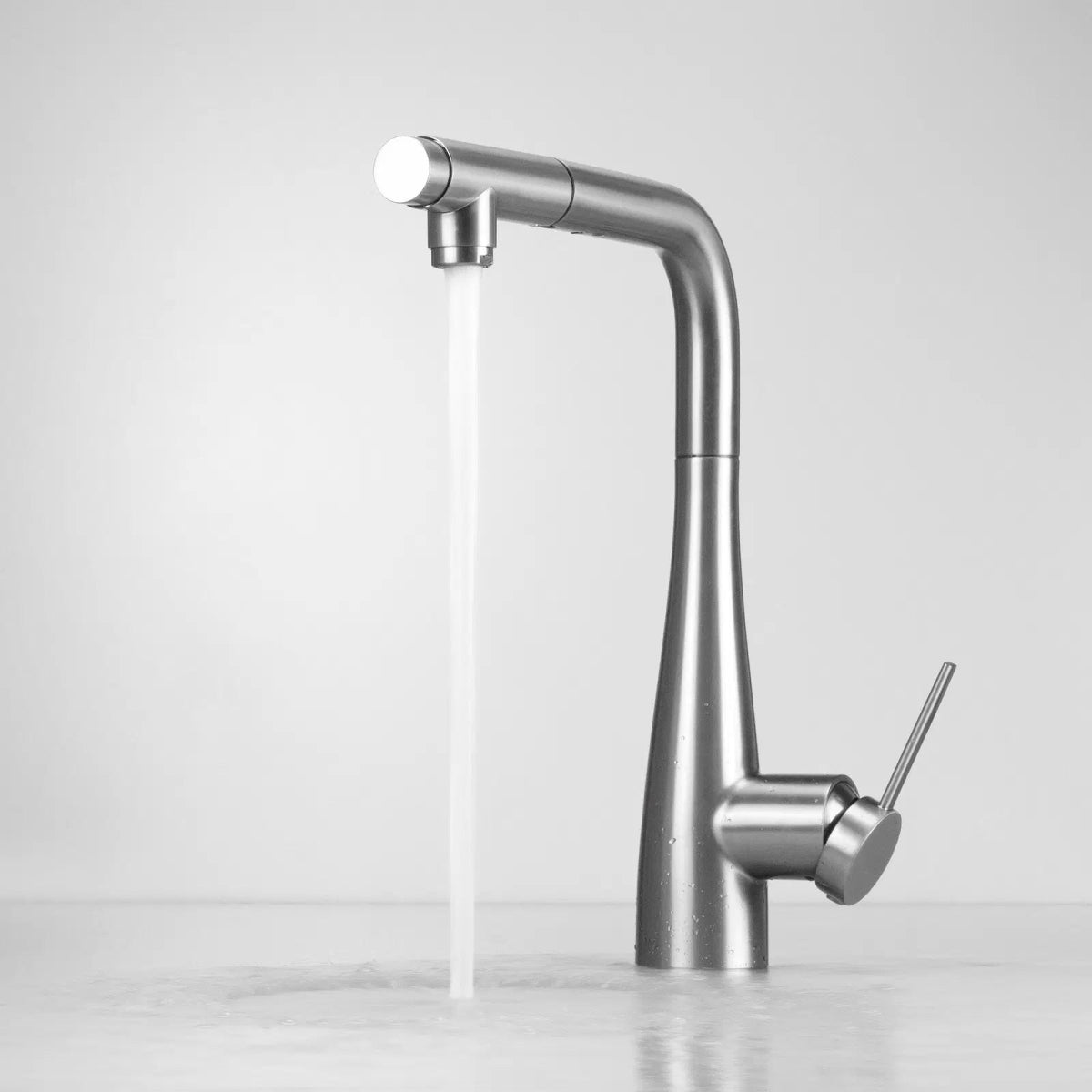 DEANTE Eridan Küchenarmatur mit Anschluss für Wasserfilter und ausziehbarer Auslaufbrause // gebürsteter Stahl // BRE - F75M erhältlich bei Twoda Shop
