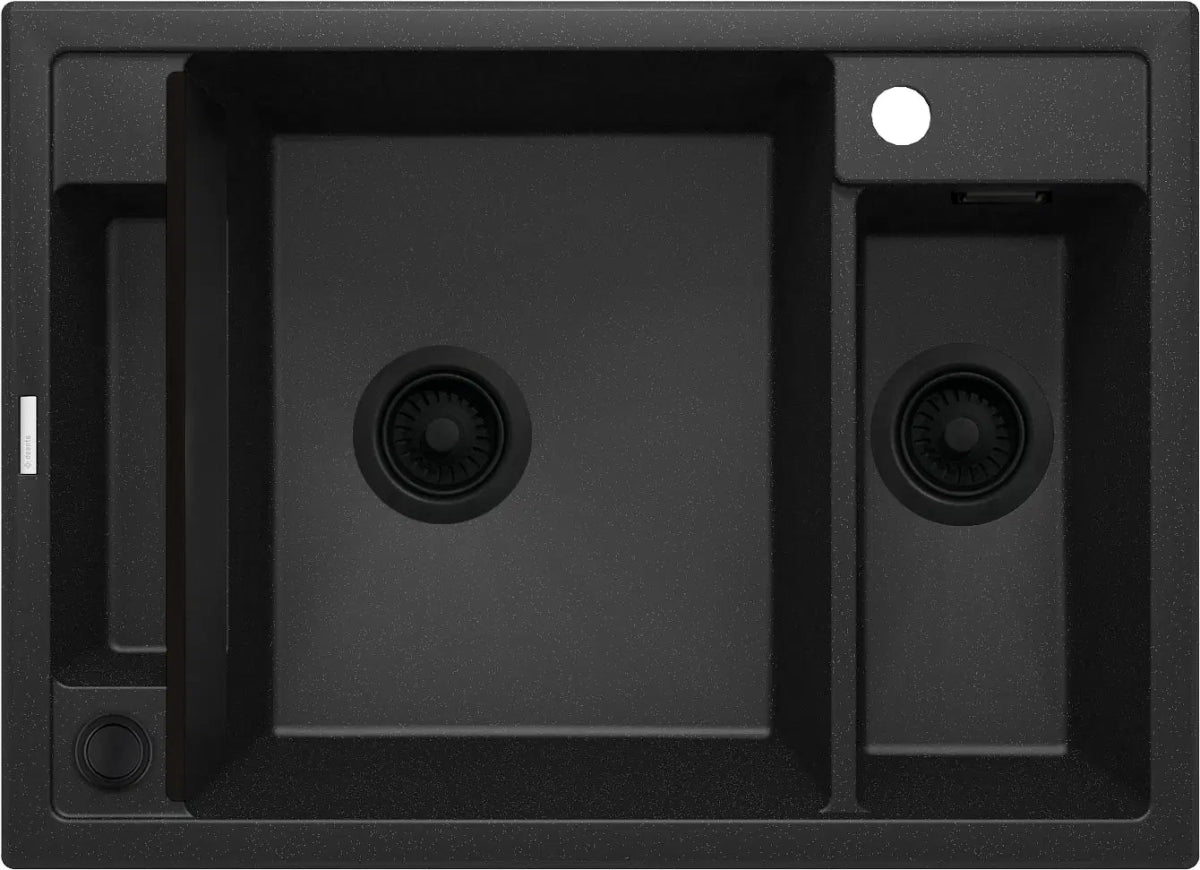 DEANTE Magnetic Granitspülbecken Magnetisch - 1.5 - Becken // Graphit Metallic // ZRM - G103 erhältlich bei Twoda Shop