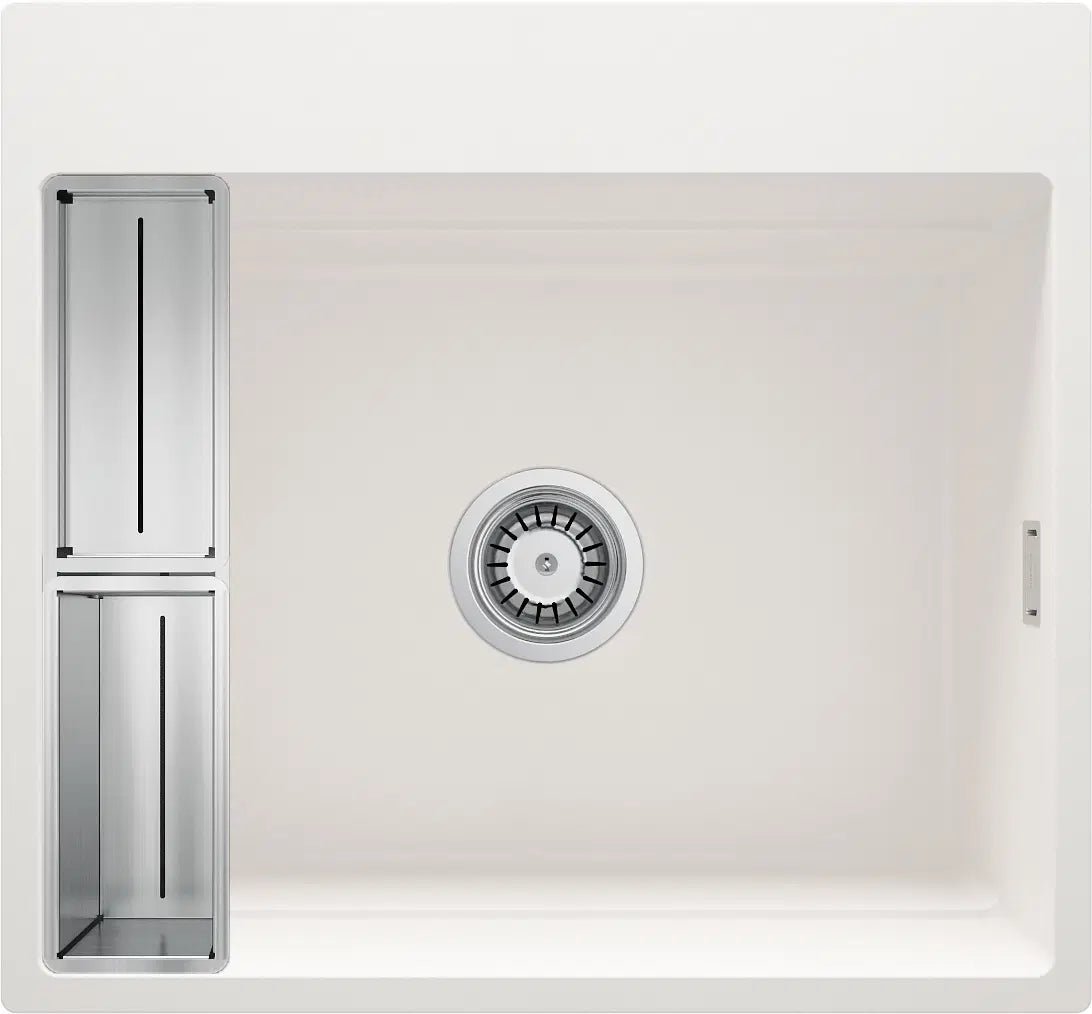 DEANTE Magnetic Granitspülbecken Magnetisch // Alabaster // ZRM - A10A erhältlich bei Twoda Shop