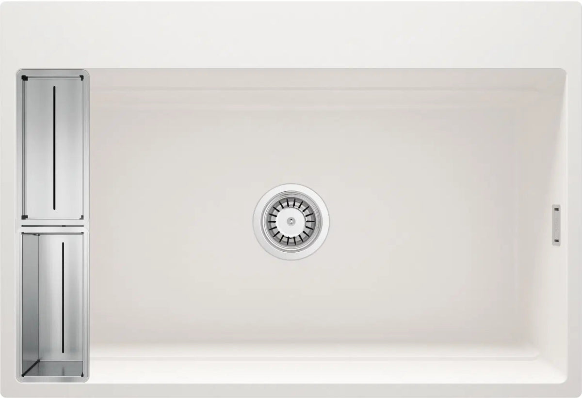 DEANTE Magnetic Granitspülbecken Magnetisch // Alabaster // ZRM - A10B erhältlich bei Twoda Shop