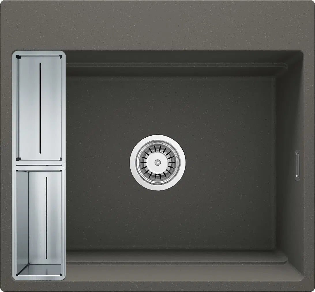 DEANTE Magnetic Granitspülbecken Magnetisch // Anthrazit Metallic // ZRM - T10A erhältlich bei Twoda Shop