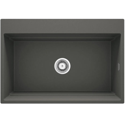 DEANTE Magnetic Granitspülbecken Magnetisch // Anthrazit Metallic // ZRM - T10B erhältlich bei Twoda Shop