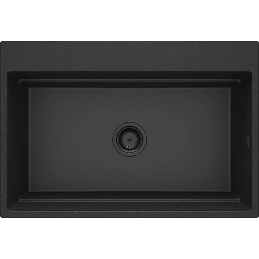 DEANTE Magnetic Granitspülbecken Magnetisch // Graphit Metallic // ZRM - G10B erhältlich bei Twoda Shop