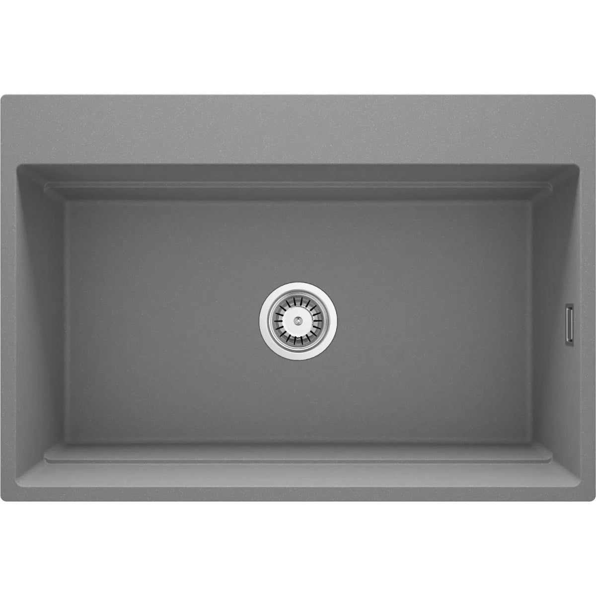 DEANTE Magnetic Granitspülbecken Magnetisch // Grau Metallic // ZRM - S10B erhältlich bei Twoda Shop