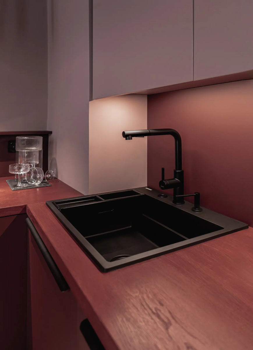 DEANTE Magnetic Granitspülbecken Magnetisch // Nero // ZRM - N10A erhältlich bei Twoda Shop