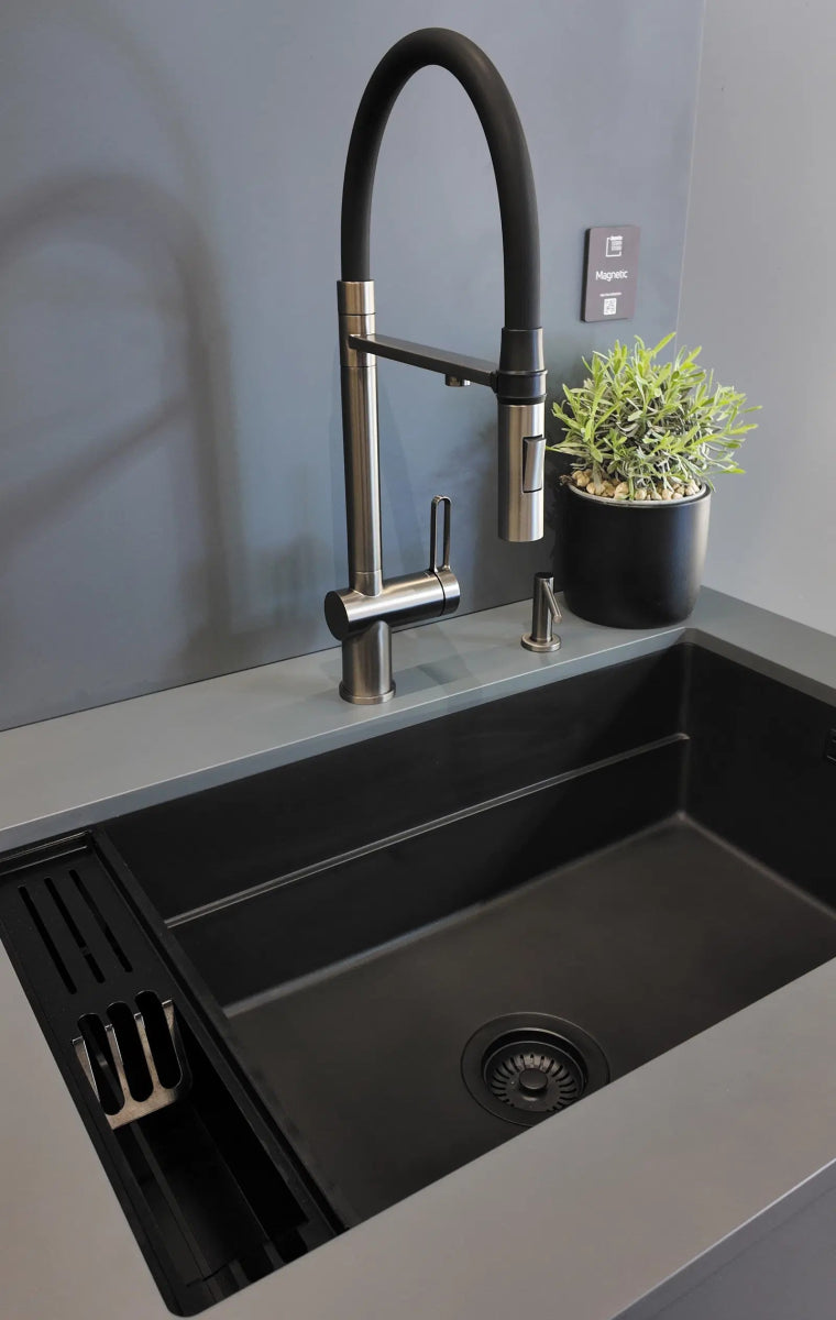 DEANTE Magnetic Granitspülbecken Magnetisch // Nero // ZRM - N10B erhältlich bei Twoda Shop