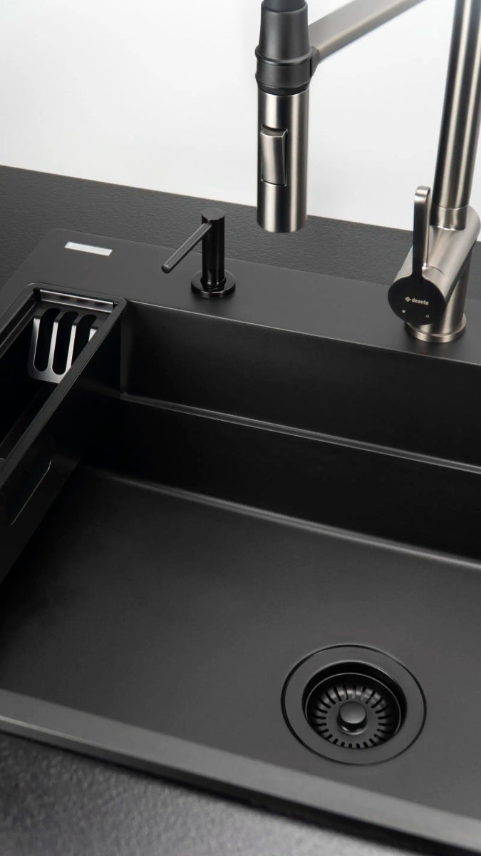 DEANTE Magnetic Granitspülbecken Magnetisch // Nero // ZRM - N10B erhältlich bei Twoda Shop