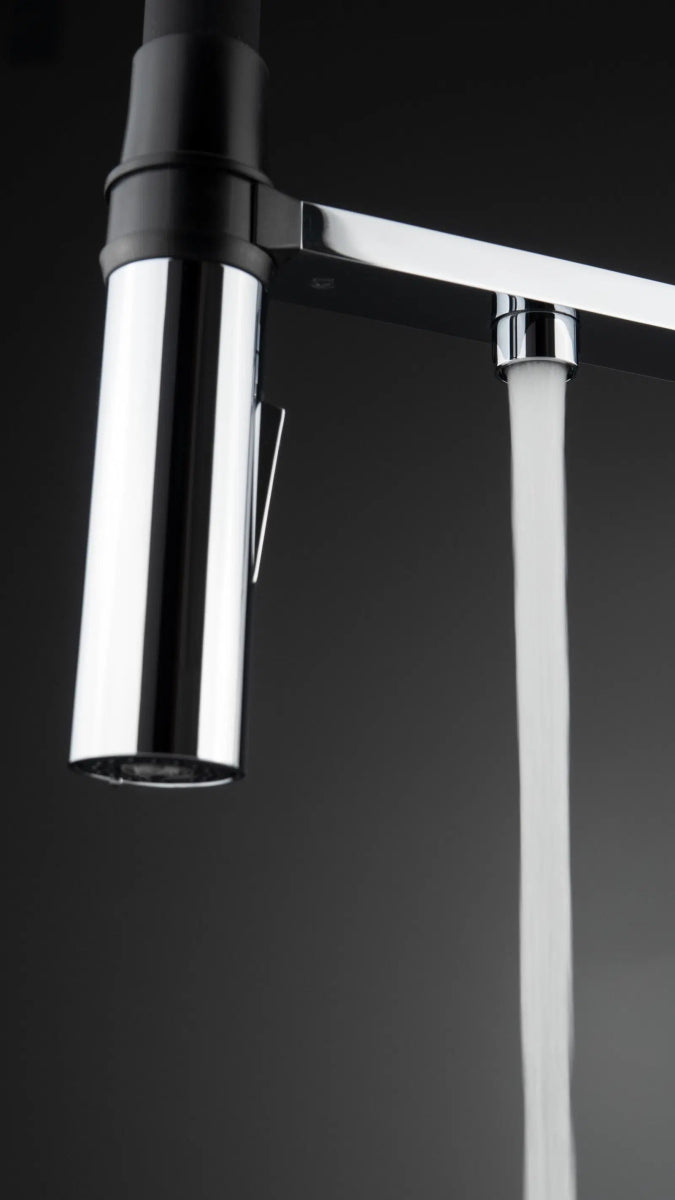 DEANTE Magnetic Küchenarmatur mit flexiblem Auslauf und Wasserfilteranschluss // Chrom // BRM - 075M erhältlich bei Twoda Shop