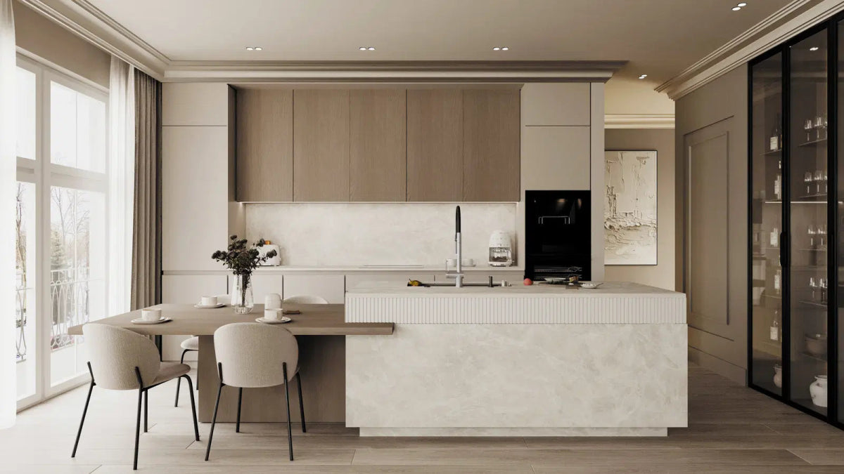 DEANTE Magnetic Küchenarmatur mit flexiblem Auslauf und Wasserfilteranschluss // gebürsteter Stahl // BRM - F75M erhältlich bei Twoda Shop