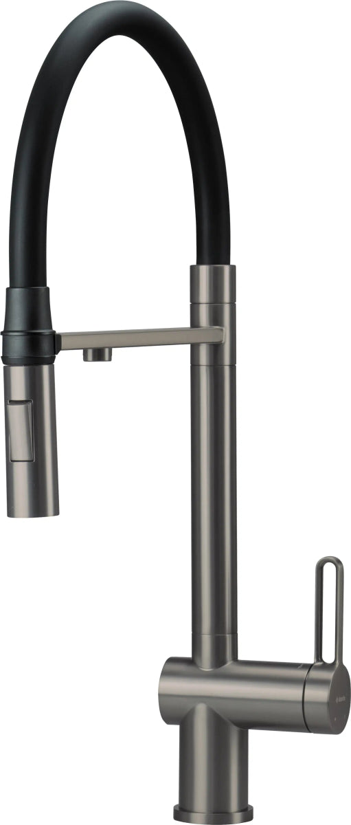 DEANTE Magnetic Küchenarmatur mit flexiblem Auslauf und Wasserfilteranschluss // Titanium // BRM - D75M erhältlich bei Twoda Shop