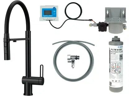 DEANTE Magnetic Küchenarmatur mit flexiblem Auslauf und Wasserfiltersystem // Nero // BRMN75M erhältlich bei Twoda Shop