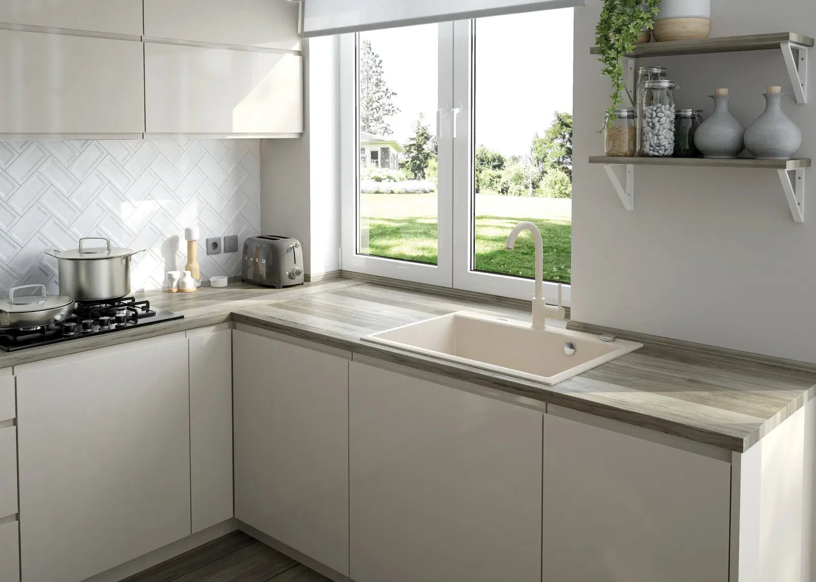 DEANTE Milin Küchenarmatur // Bianco // BEU - W62M erhältlich bei Twoda Shop