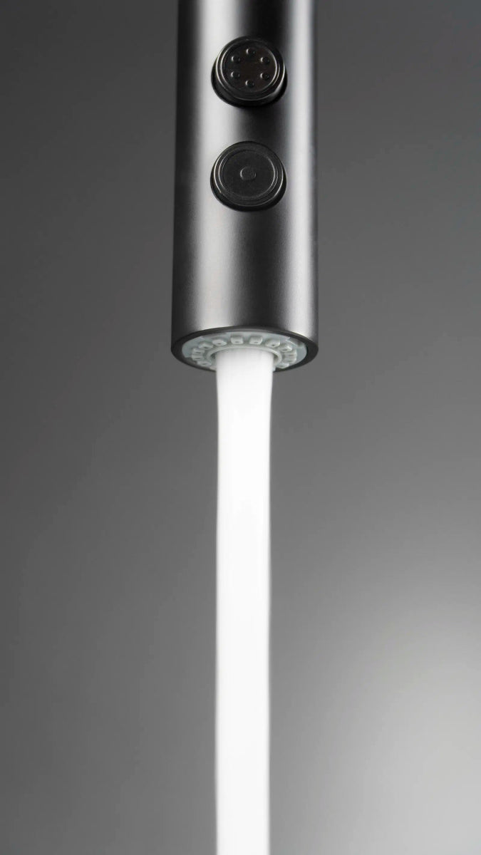 DEANTE Olfato Küchenarmatur mit ausziehbarem Auslauf – 2 Strahlarten // Nero // BQO - N72M erhältlich bei Twoda Shop