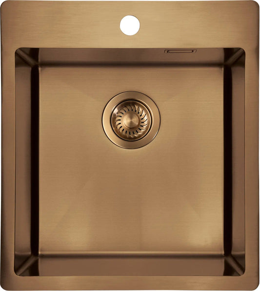 DEANTE Olfato Precious Edelstahlspüle // gebürstete Bronze // ZPO - C10A erhältlich bei Twoda Shop