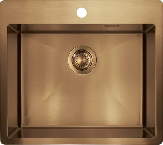 DEANTE Olfato Precious Edelstahlspüle // gebürstete Bronze // ZPO - C10B erhältlich bei Twoda Shop