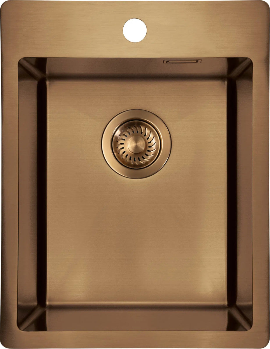 DEANTE Olfato Precious Edelstahlspüle // gebürstete Bronze // ZPO - C10E erhältlich bei Twoda Shop