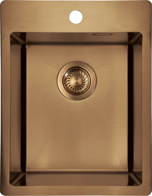 DEANTE Olfato Precious Edelstahlspüle // gebürstete Bronze // ZPO - C10E erhältlich bei Twoda Shop