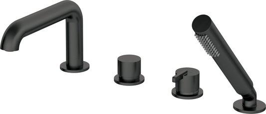 DEANTE Silia 4 - Loch - Wannenarmatur mit Brausegarnitur // Nero // BQS - N14M erhältlich bei Twoda Shop