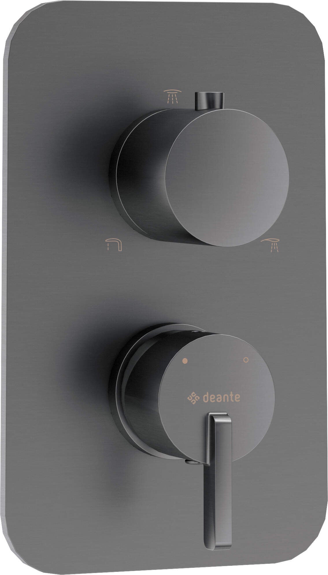 DEANTE Silia Bedienmodul für Unterputz - Box // Titanium // BXY - DQSM erhältlich bei Twoda Shop