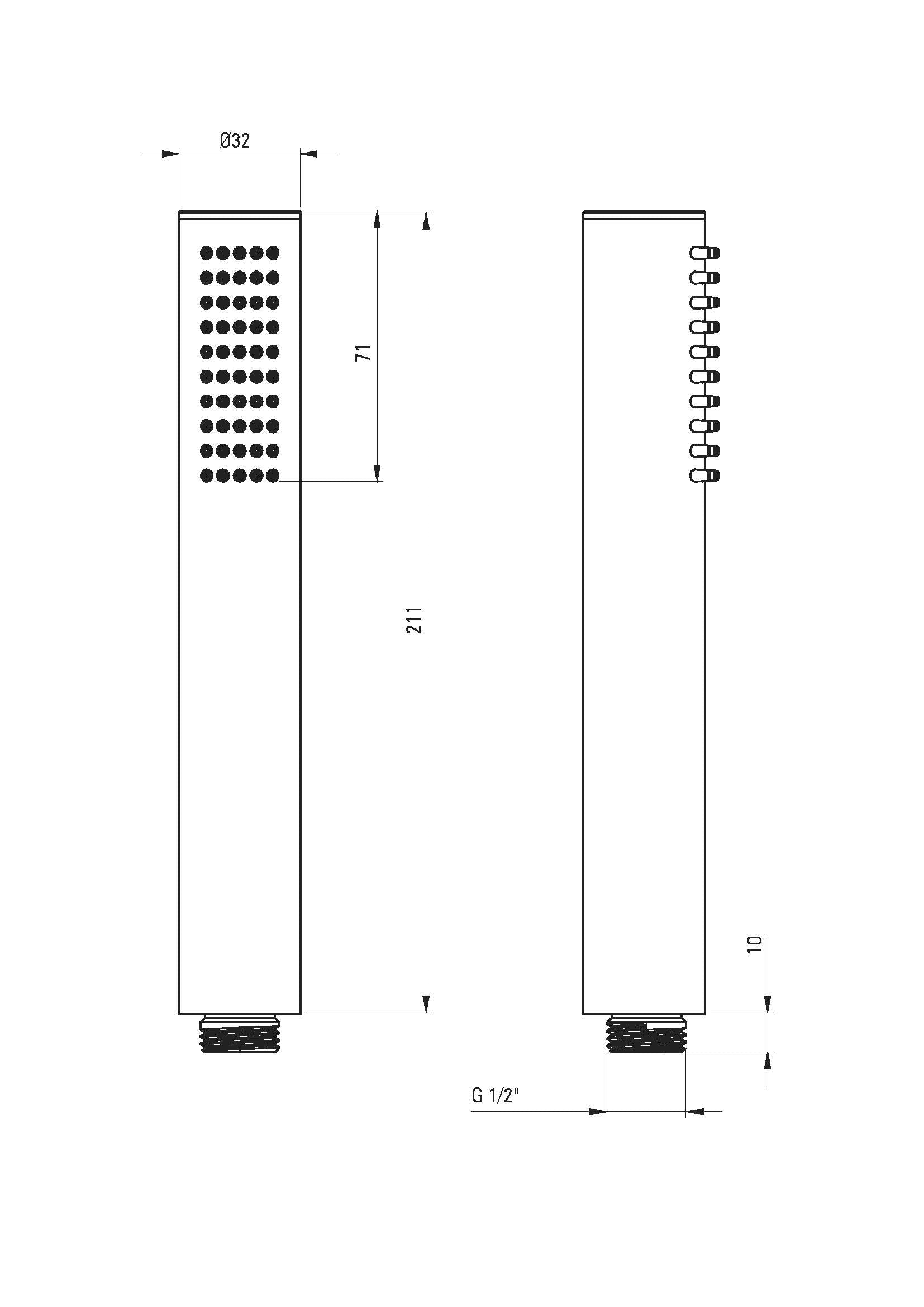 DEANTE Silia Duschsystem mit Regenbrause // gebürstete Bronze // NQS - C4XM erhältlich bei Twoda Shop