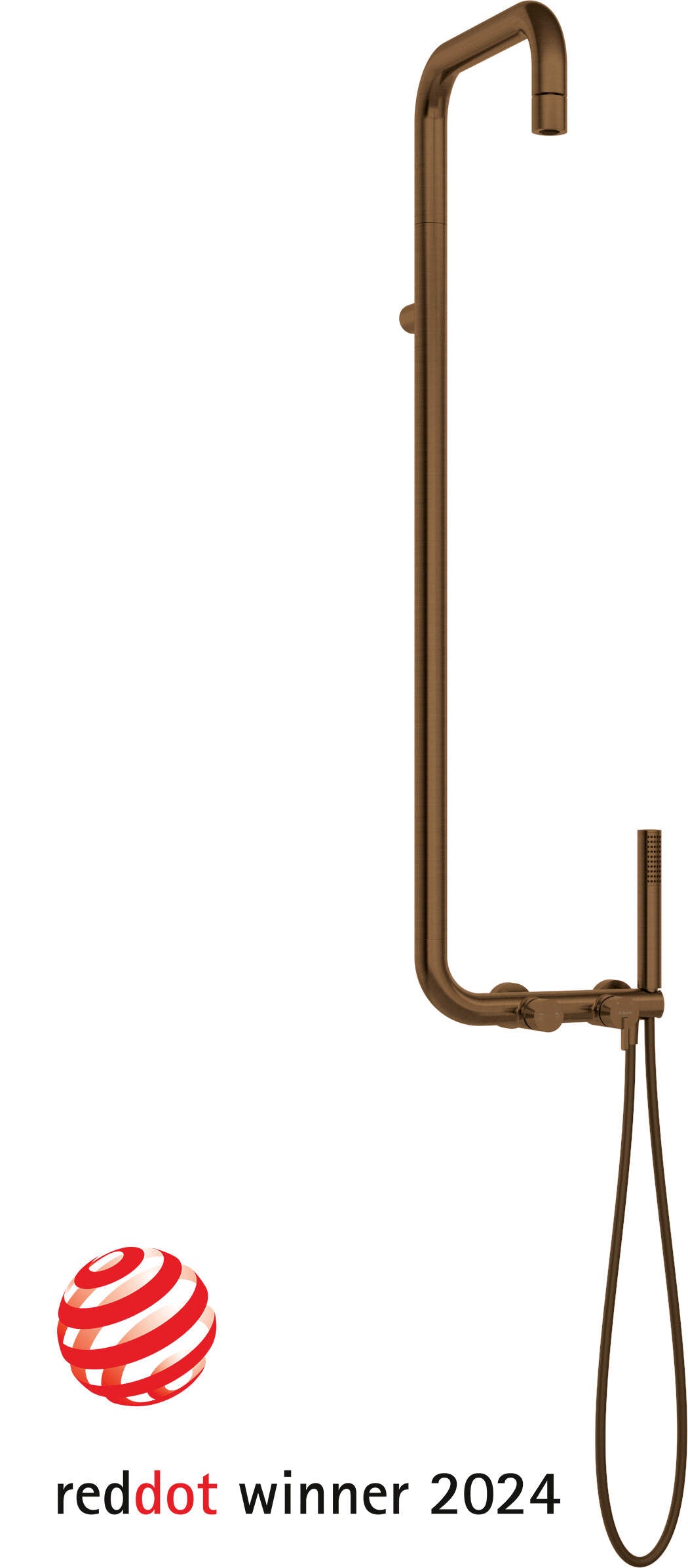 DEANTE Silia Duschsystem mit Regenbrause // gebürstete Bronze // NQS - C4XM erhältlich bei Twoda Shop