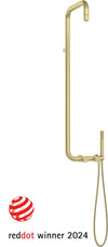 DEANTE Silia Duschsystem mit Regenbrause // gebürstetes Gold // NQS-R4XM