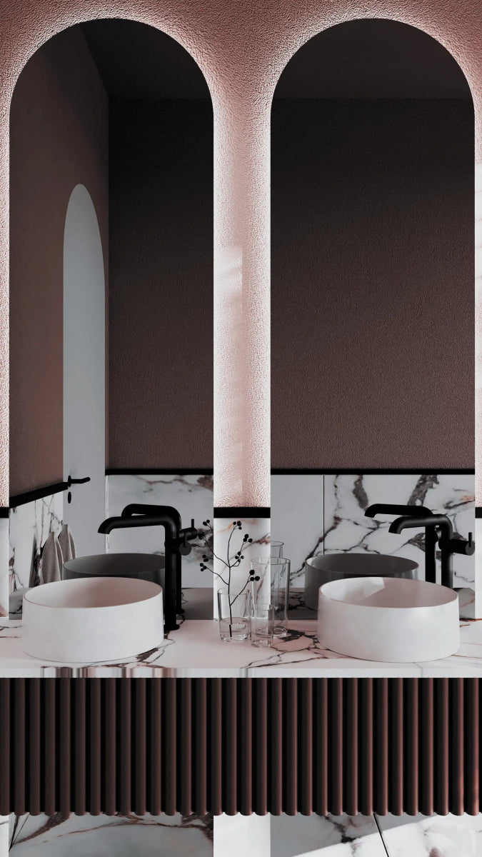 DEANTE Silia Granit - Aufsatzwaschbecken // Alabaster // CQS - AU4S erhältlich bei Twoda Shop