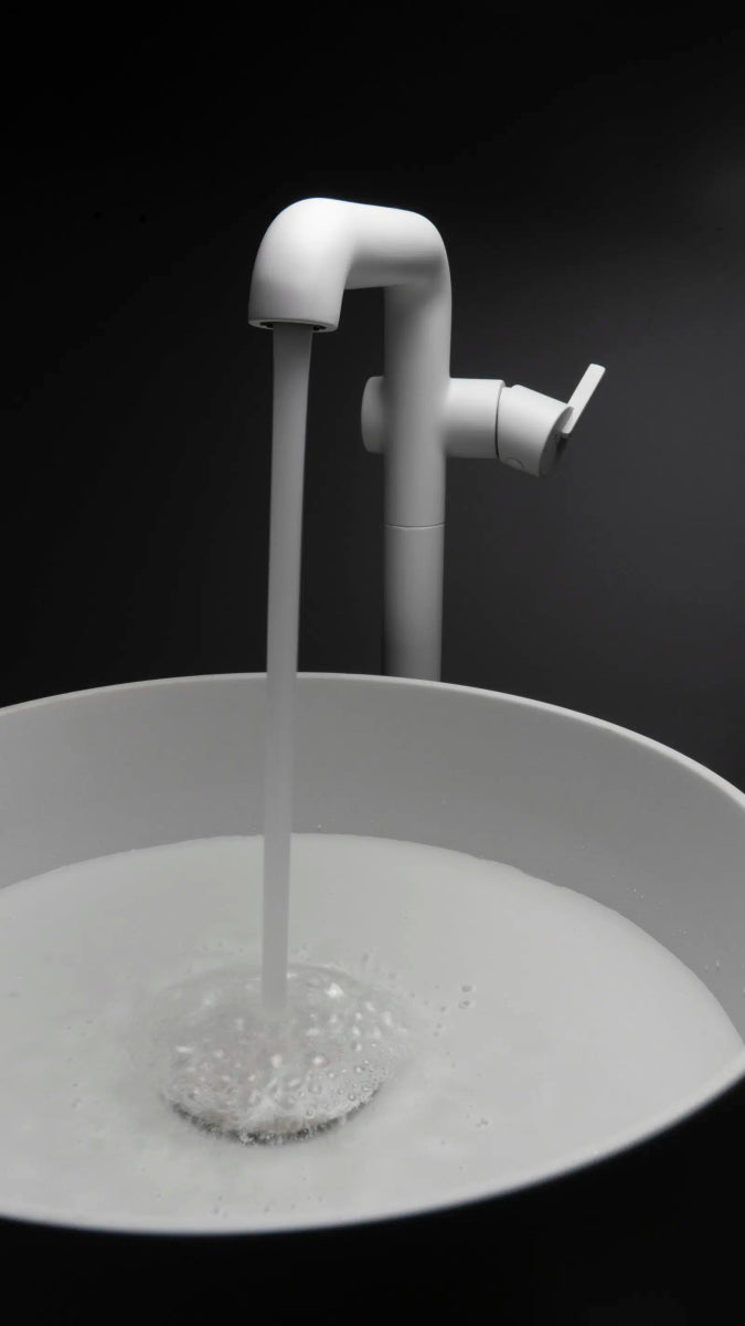 DEANTE Silia Granit - Aufsatzwaschbecken // Alabaster // CQS - AU4S erhältlich bei Twoda Shop