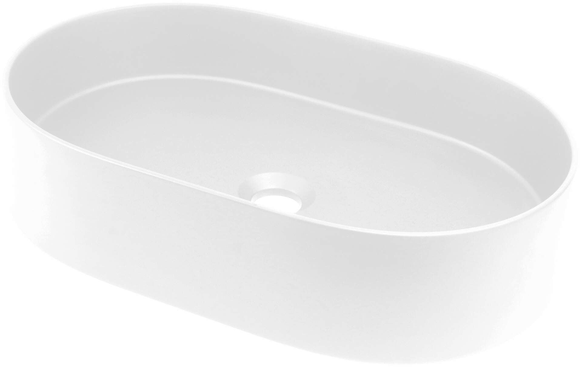 DEANTE Silia Granit - Aufsatzwaschbecken - Oval // Alabaster // CQS - AU6S erhältlich bei Twoda Shop