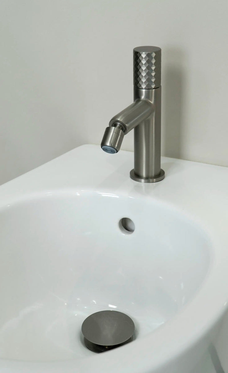 DEANTE Silia Hexa Bidet - Armatur // gebürsteter Stahl // BHS - F30M erhältlich bei Twoda Shop