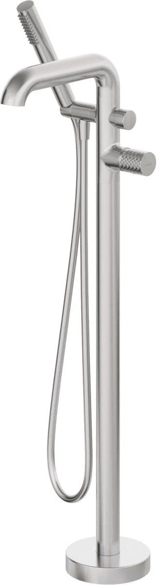 DEANTE Silia Hexa Wannenarmatur Freistehend mit Brausegarnitur // gebürsteter Stahl // BHS - F17M erhältlich bei Twoda Shop